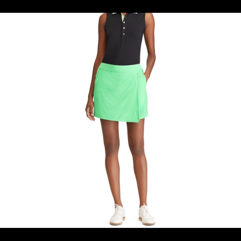 RLX Ralph Lauren Neon Green Skort Skirt